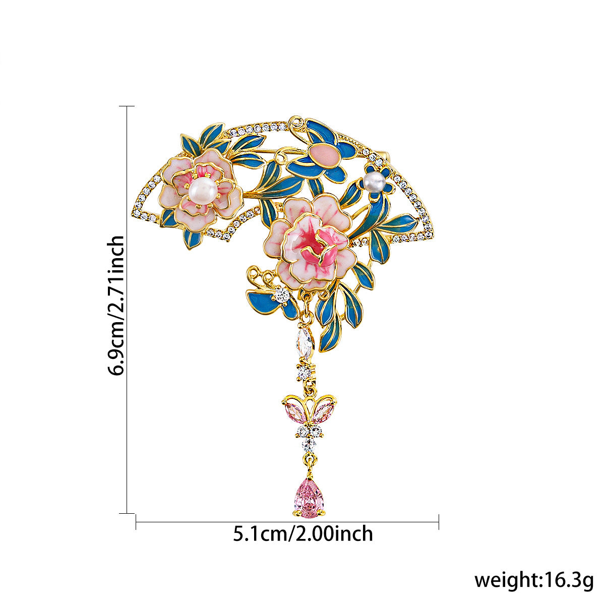 New zircon brooch fashion