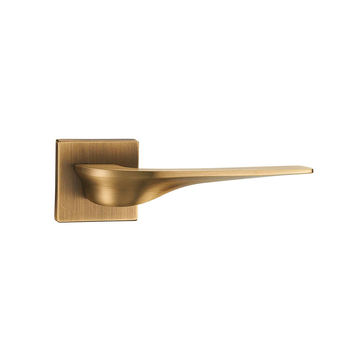 French brass door handle