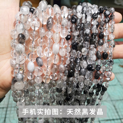 Crystal gravel conformal loose beads