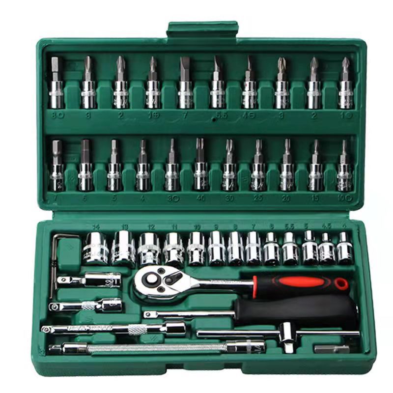 82 pieces machine repair combination tool set