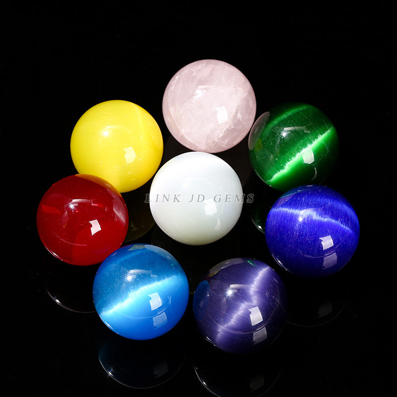 30Cm opal crystal ball powder crystal transparent glass beads