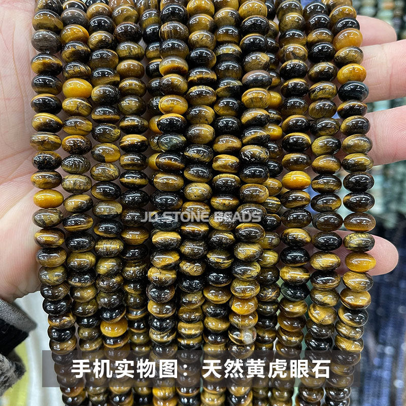 8 * 4Mm natural stone chalcedony abacus beads loose beads