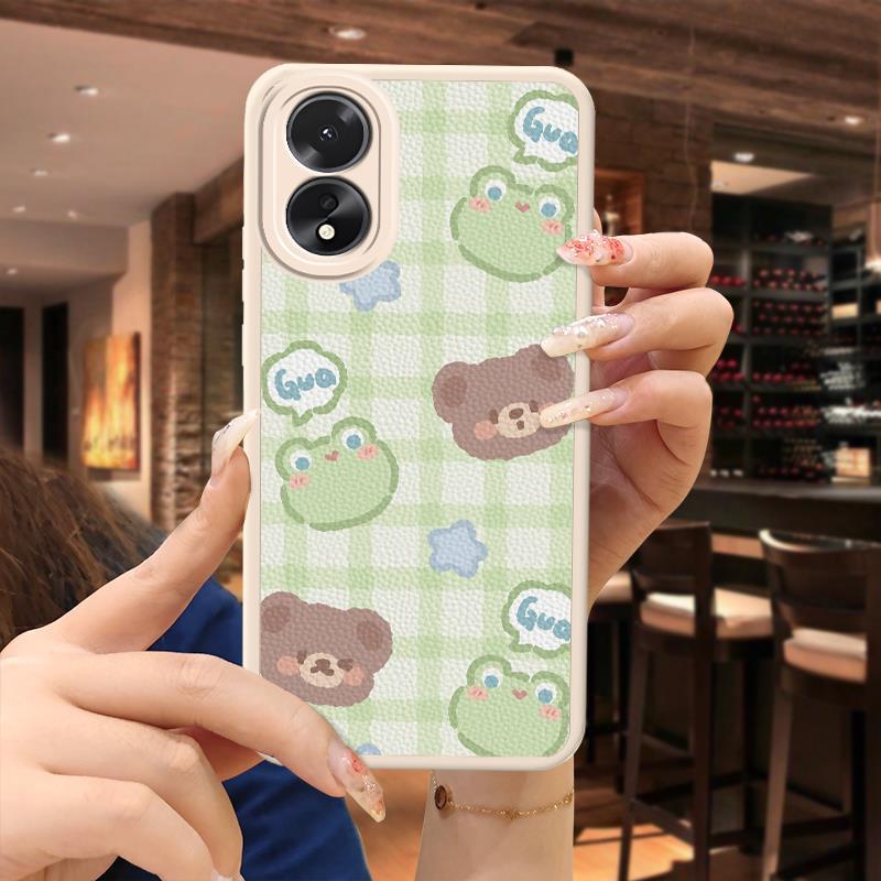 OPPO A38/A18 Quirky Silicone Case Cartoon Couple