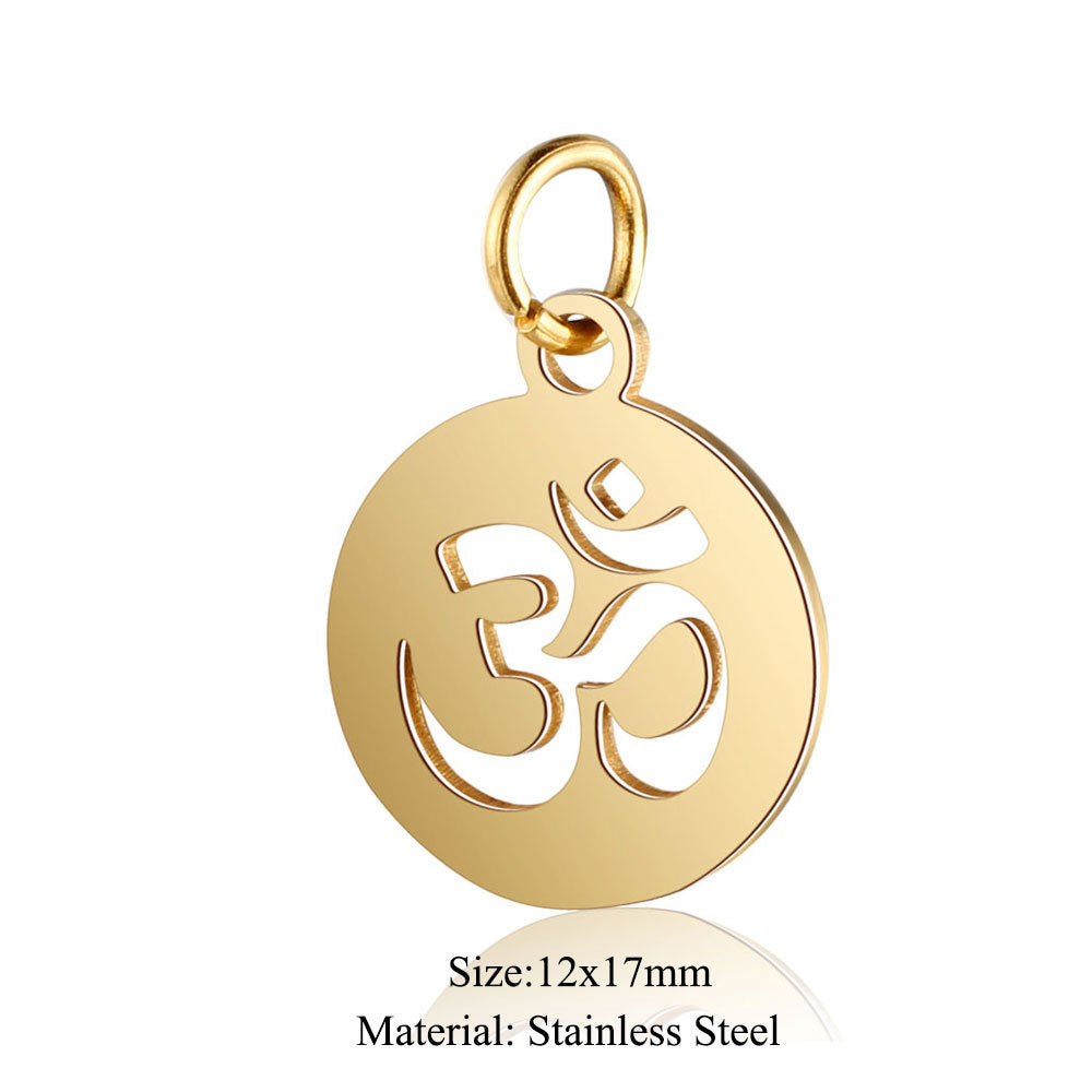 5 pcs/pack Yoga Lotus Sun Pendant