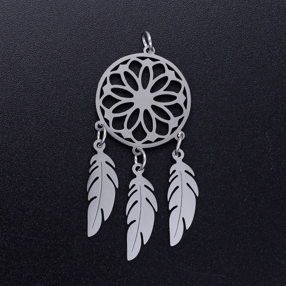 3 pcs/pack fringed stainless steel pendant