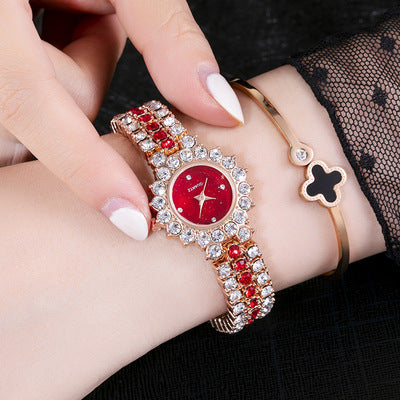 Starry Sky Diamond-Embedded Womens Watch Small Dial