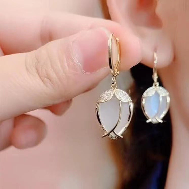 Premium opal earrings