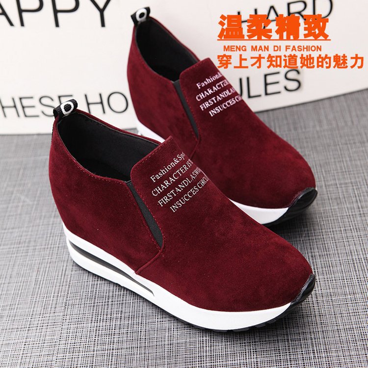 Height increase casual high-heeled sports shoes wholesale