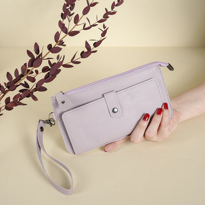 Portable buckle card bag clutch bag