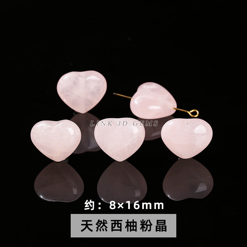 Natural powder crystal cat claw Pixiu engraving pendant