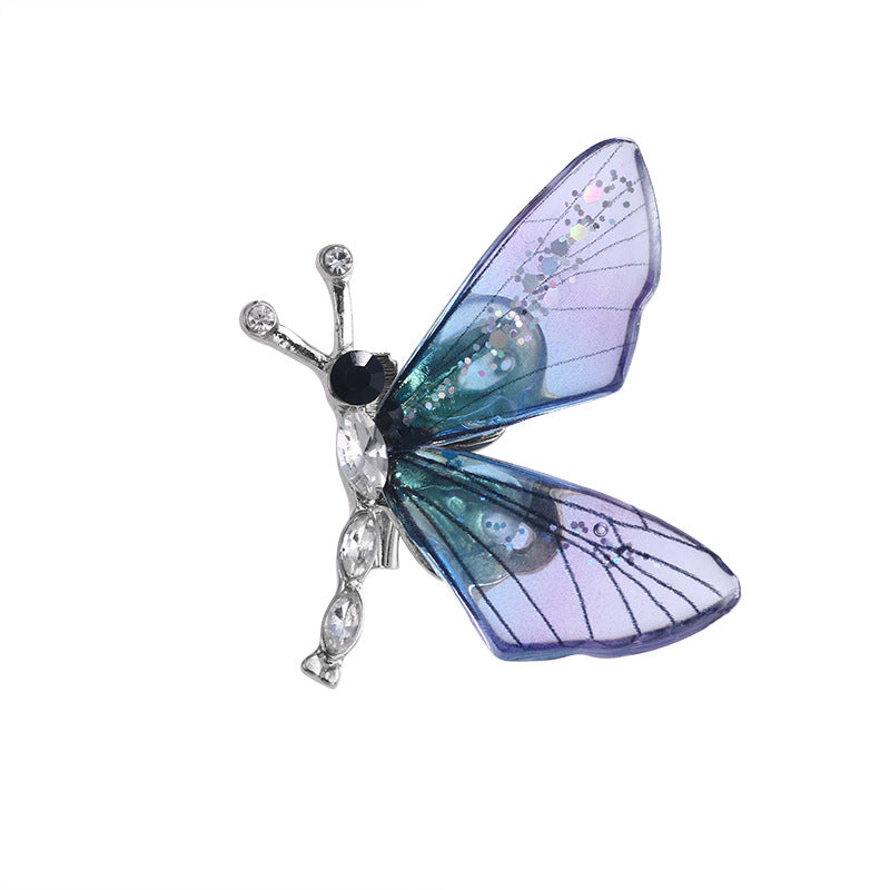 Dragonfly brooch acrylic transparent