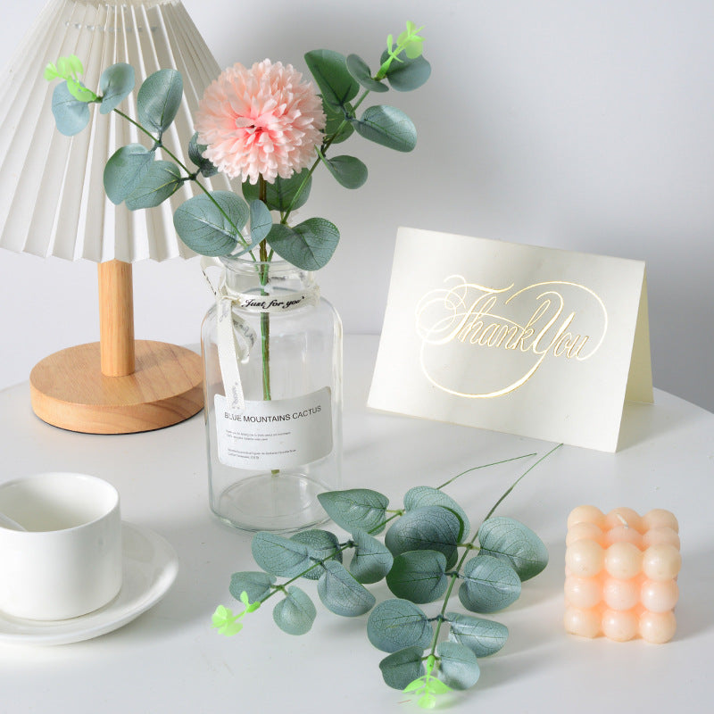 Simulation dandelion table tennis chrysanthemum eucalyptus bouquet