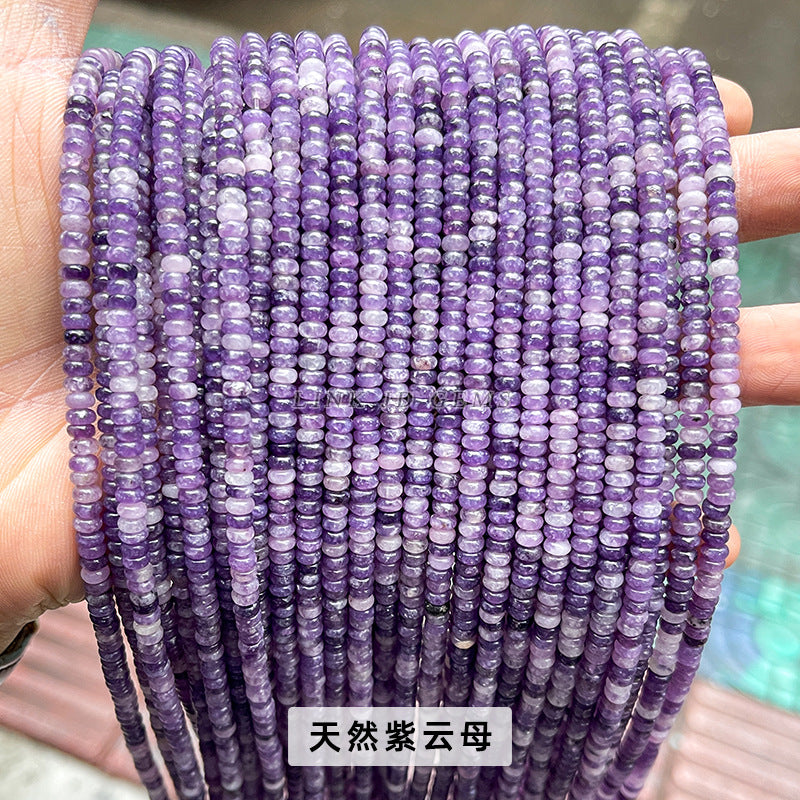 4 * 2Mm natural jade abacus beads loose beads