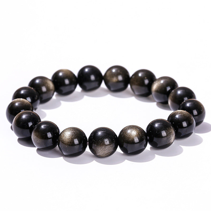 8A Natural Eyes Obsidian Bracelet