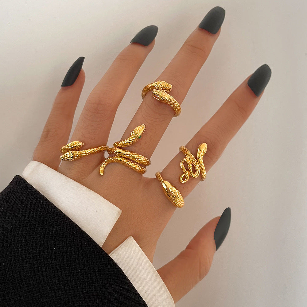 Snake Ring Set 9 Pieces