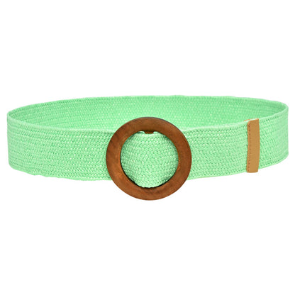 5Cm wide candy color square buckle belt female