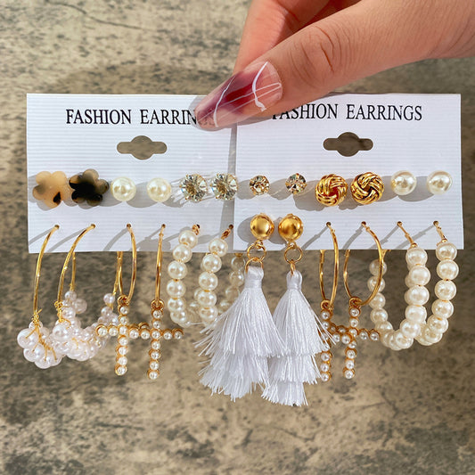 Acrylic Earrings Set 6 Pairs