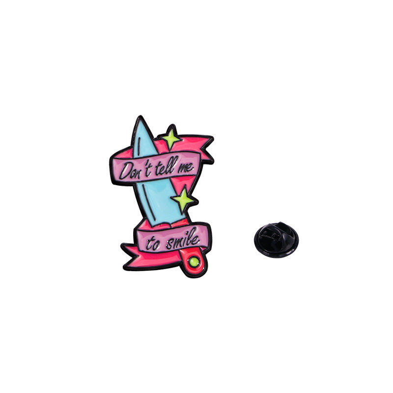 Cartoon Drip Alloy Brooch