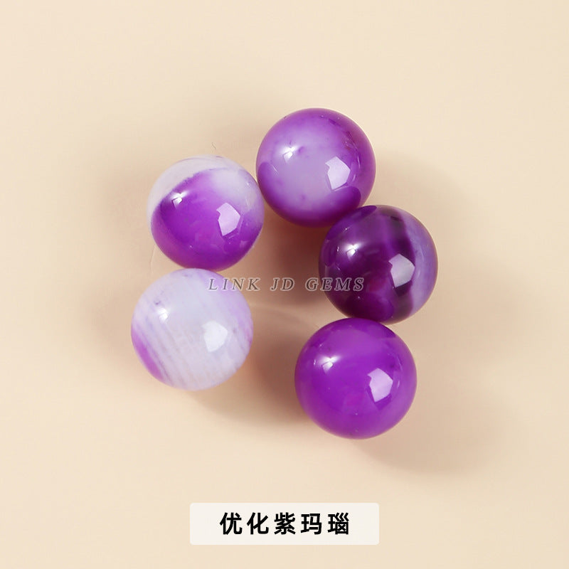 16Mm natural powder crystal ball non-porous beads round beads