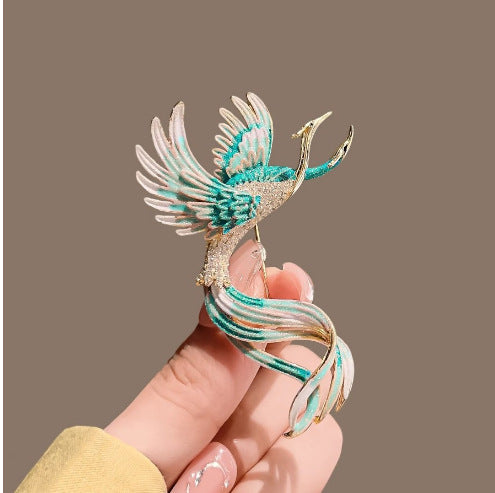 Phoenix brooch high-end Chinese style