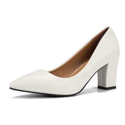 Pointed shallow mouth single shoes