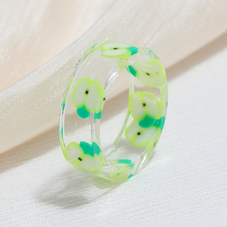 Acrylic resin fruit ring