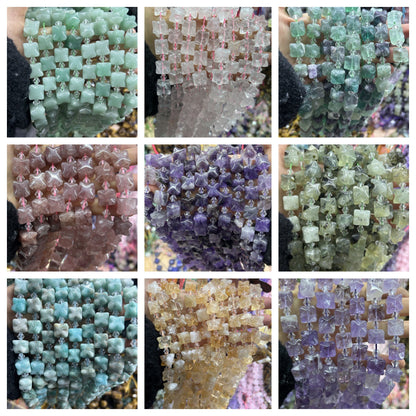 22pcs/string natural stone crystal amethyst citrine