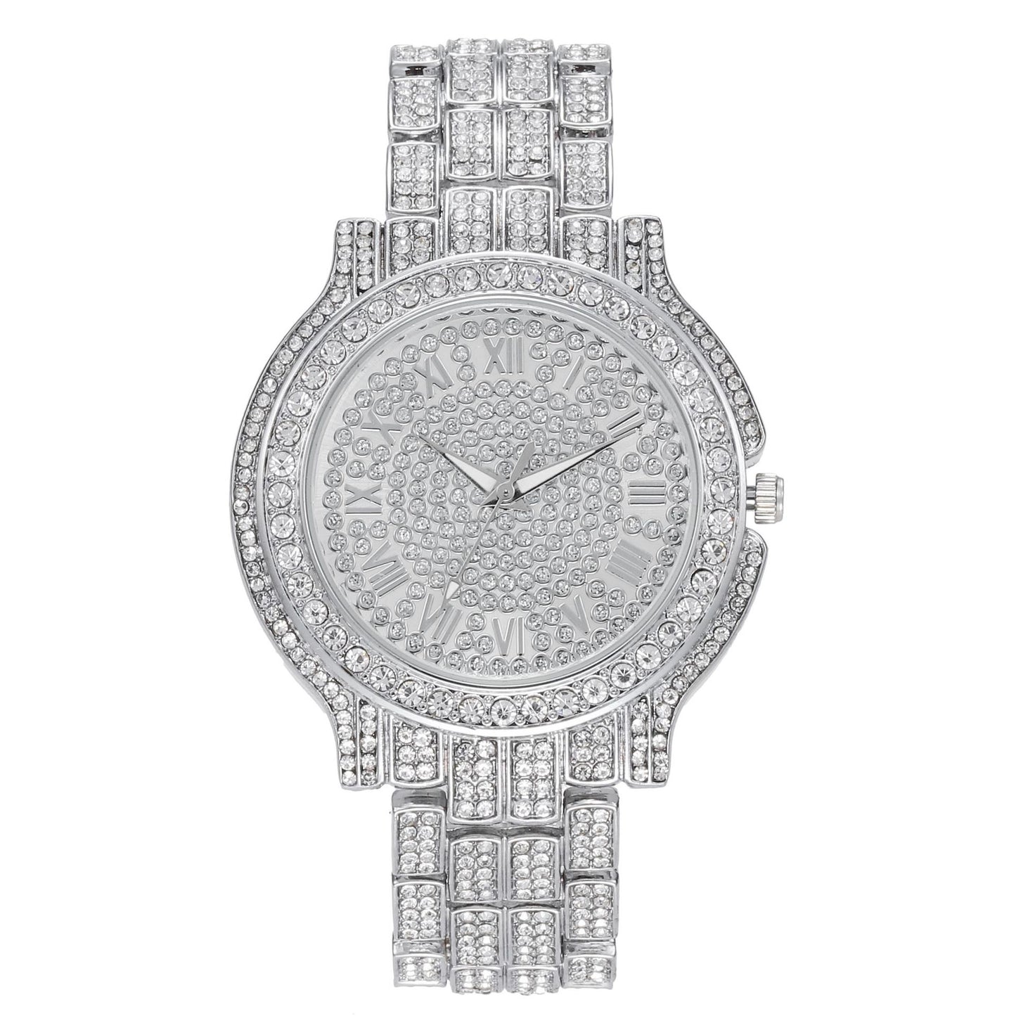 Rhinestone Roman Numeral Quartz Watch