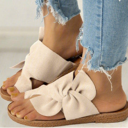 Bow large size women's shoes wholesale