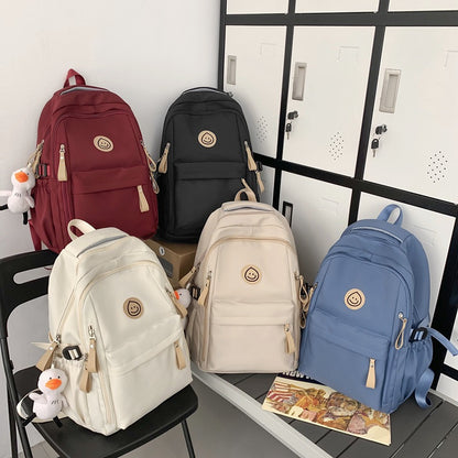 Student school bag casual multi-pocket backpack