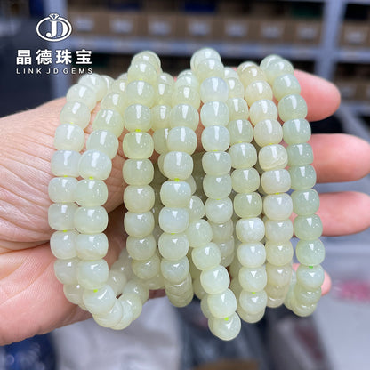 Natural Hetian jade bracelet.