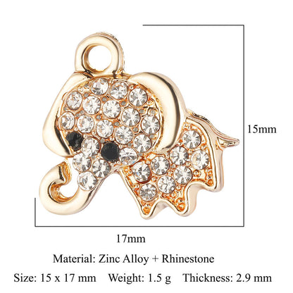 5pcs/pack bee starfish elk zinc alloy pendant