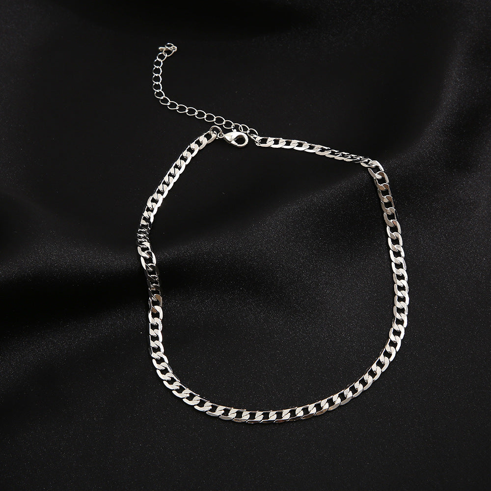 Punk style alloy metal necklace wholesale