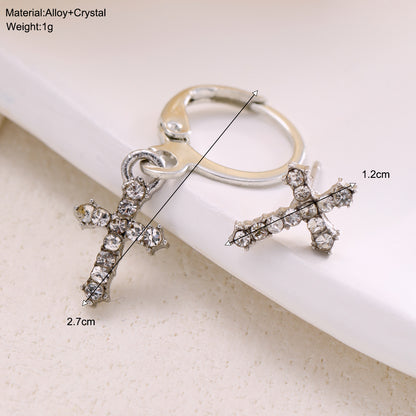 punk cross earrings