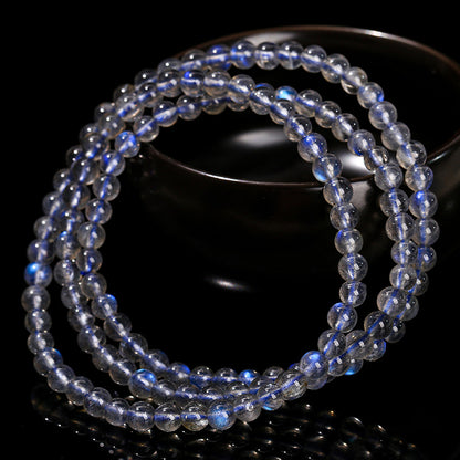 7A Natural Blue Gray Moonlight Multi-circle Bracelet