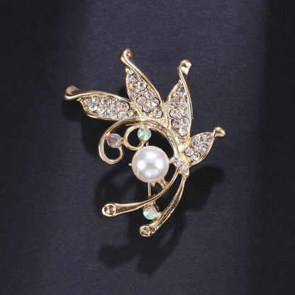 High-end brooch brooch imitation pearl