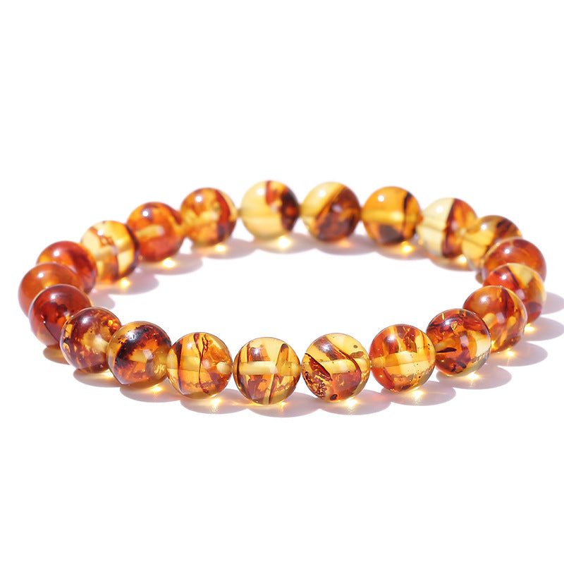 Natural Amber Flower Bracelet