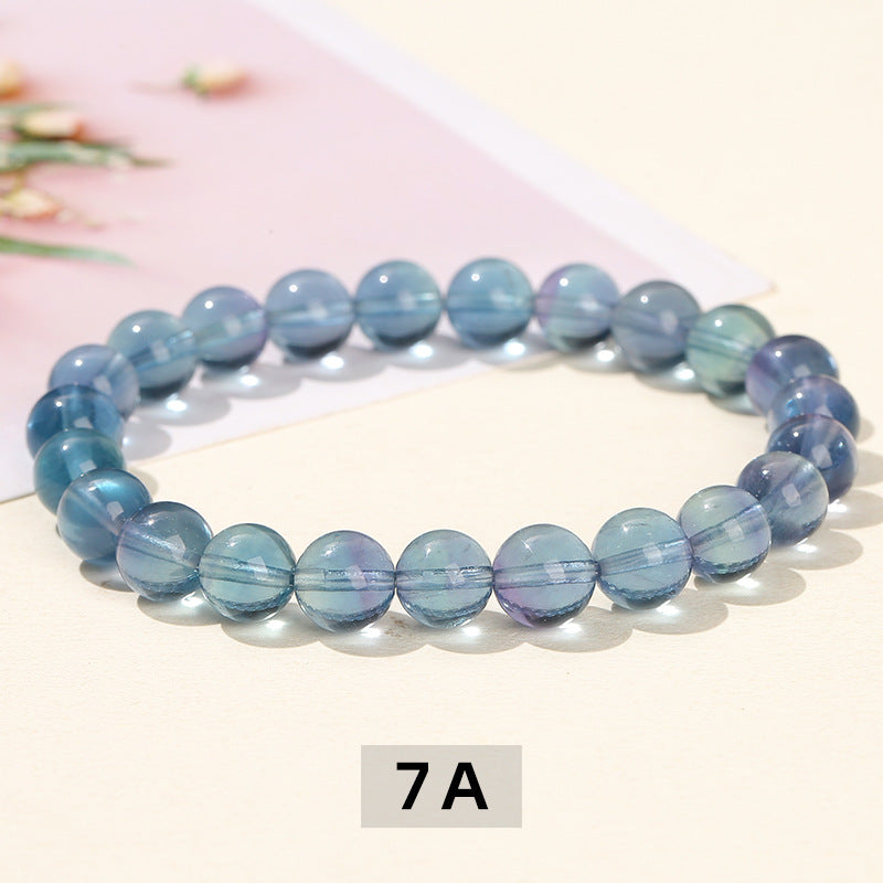 Natural blue fluorite bracelet for men and women