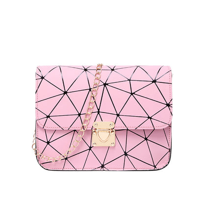 Rhombus chain small square bag