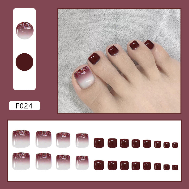 Detachable Fake Toe Nail Patches