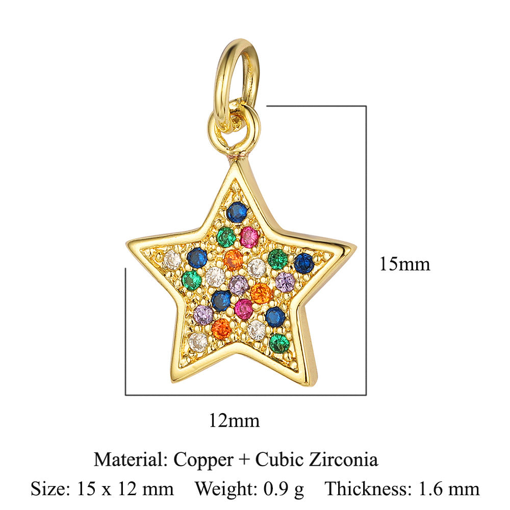 Lightning Crown Copper Zircon Pendant Accessories