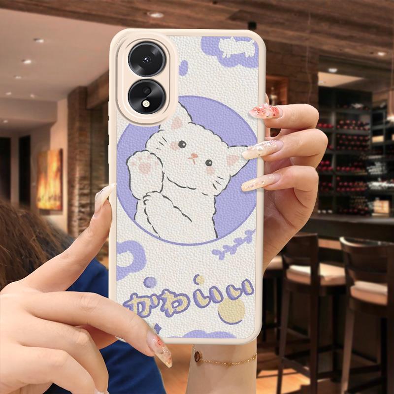 OPPO A38/A18 Quirky Silicone Case Cartoon Couple