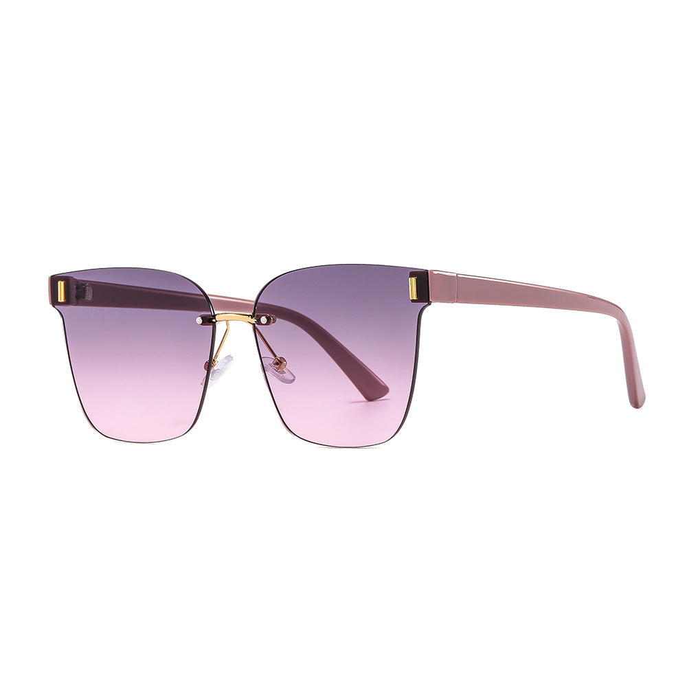 New Frameless Tea UV Sunglasses