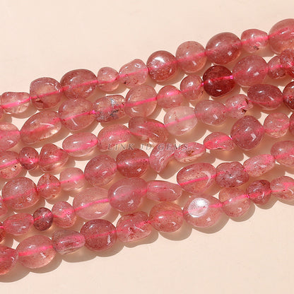 6-8Mm natural strawberry crystal conformal loose beads