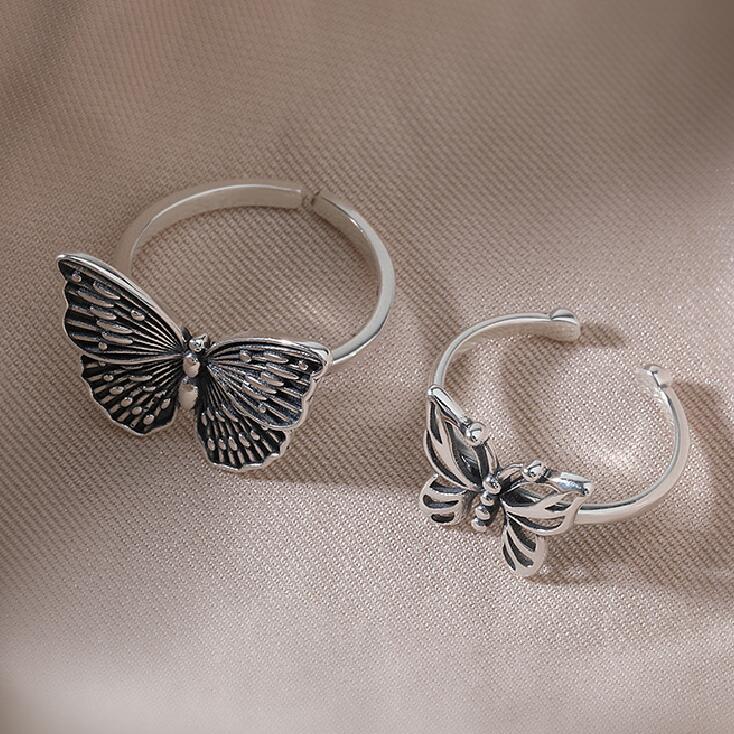 Hollow butterfly ring