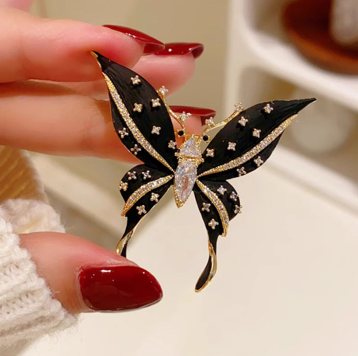 Black Butterfly Brooch