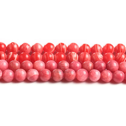 Imitation Argentine red stone loose beads round beads