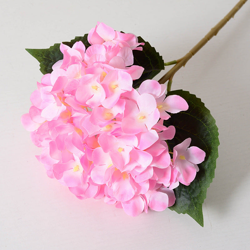 Artificial Hydrangea with Leaves Artificial Flowers Wholesale