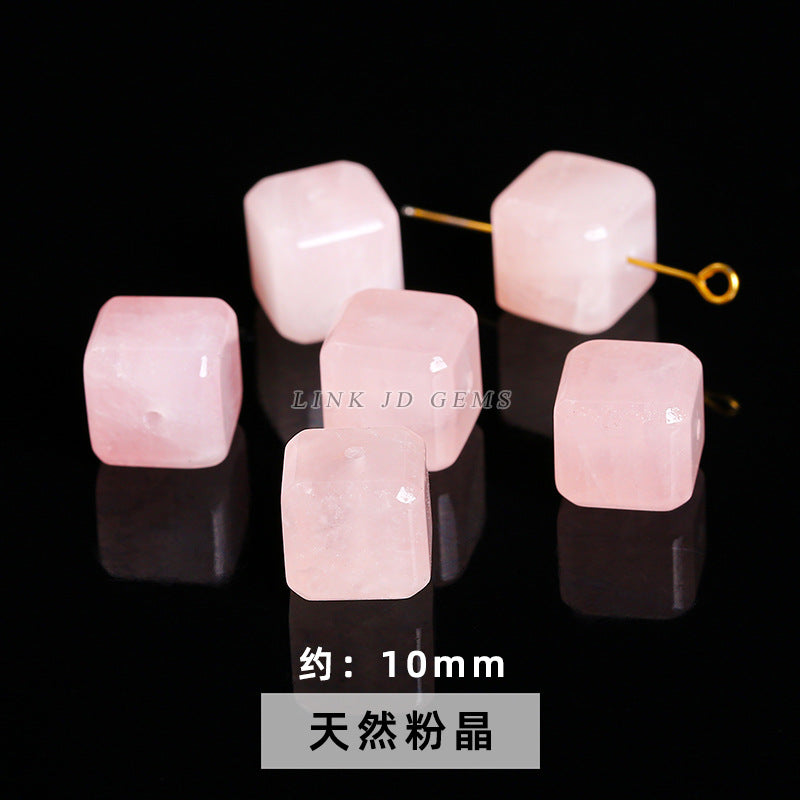 Natural ghost crystal cut with shape loose beads