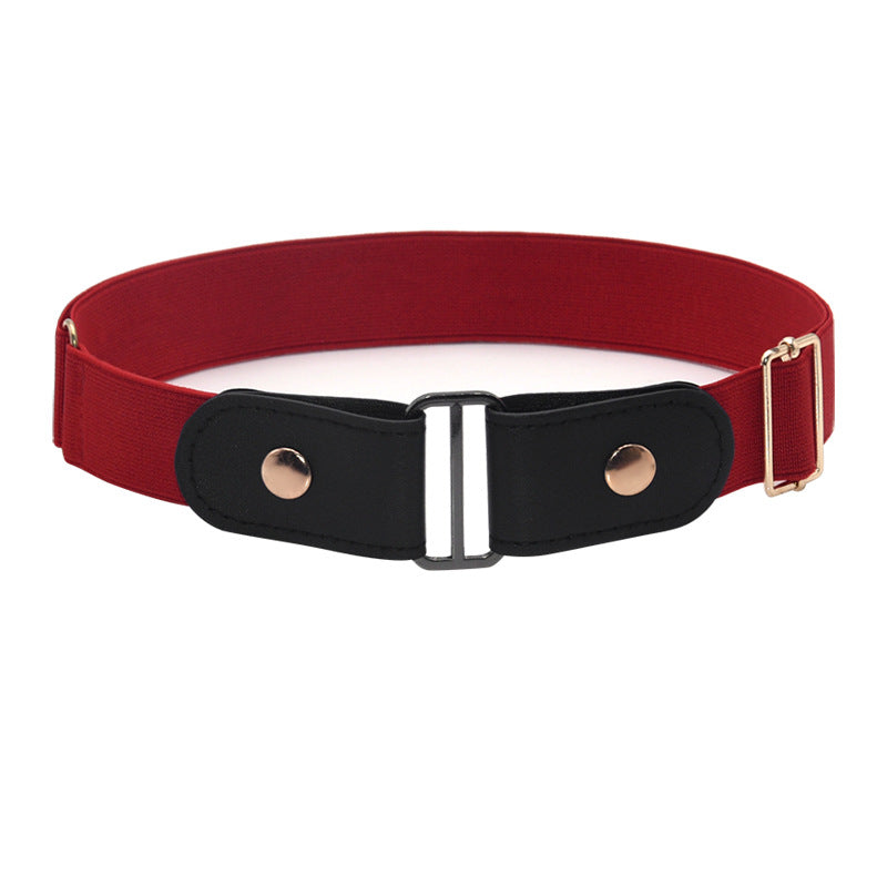 Belt men's and women's elastic belt